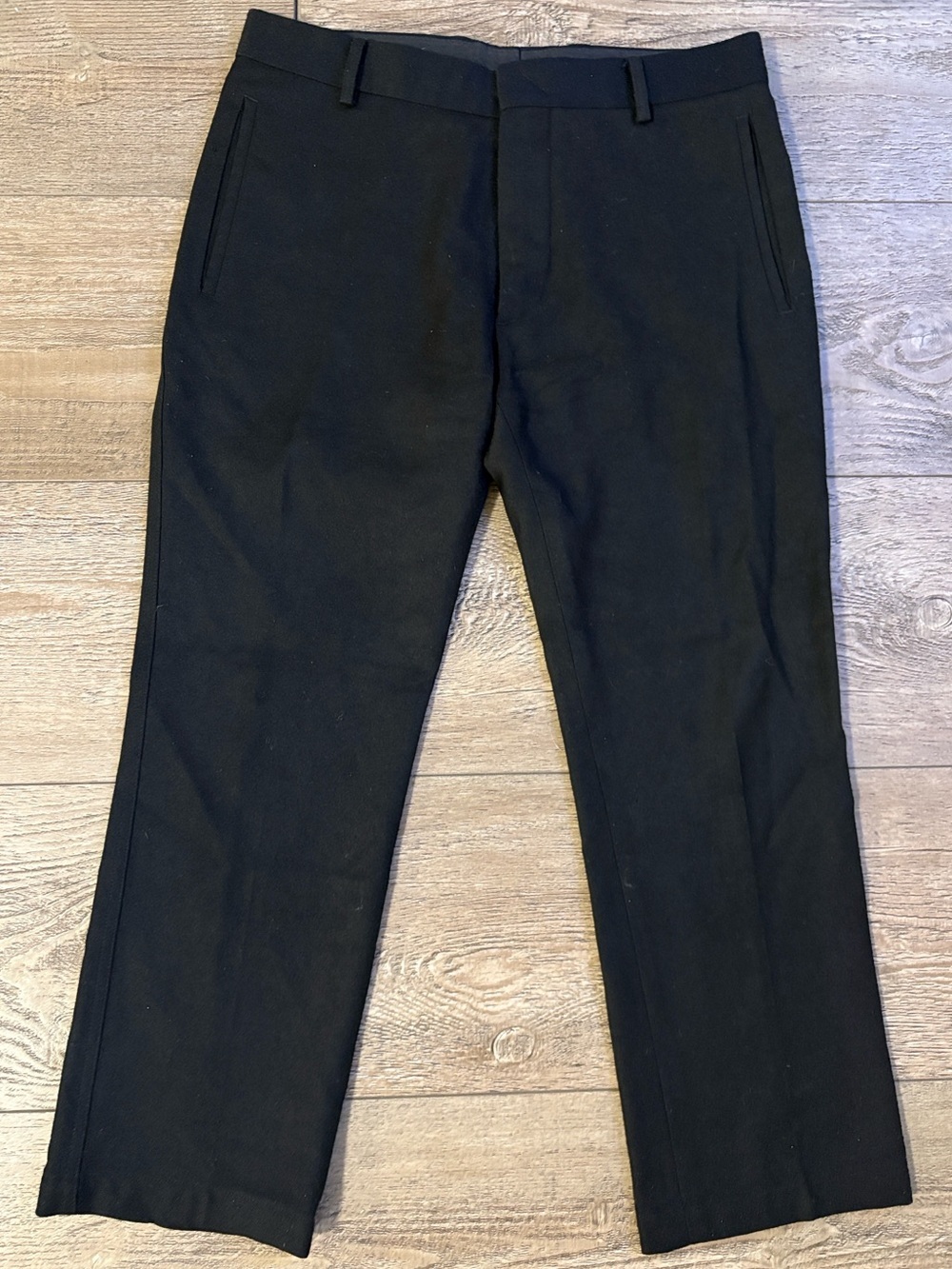 Costume National Homme Black Wool Tailored Dress Pants Made in Italy Size 50